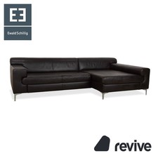 Ewald Schillig Leder Ecksofa Braun Sofa Couch manuelle Funktion