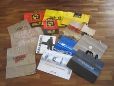 Konvolut 13 Papier Tragetasche Tüte Werbung Sport Outdoor Jack Wolfskin Kaiser