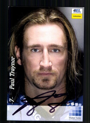 Paul traynor autogrammkarte - paul,