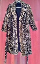 Mantel Plüsch Leoparden