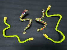 Vogel Seile grün/Farbig Papagei-Futter/Trinknapf-Sitzstange Käfig