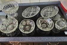 Vintage Bleikristall Konvolut - Mehrere Schalen & Servierplatten 50-70er JAHRE