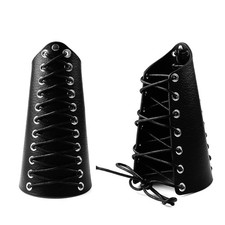 1 Paar Leder mittelalterliche