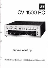 Service Manual-Anleitung für Dual CV 1500 RC 