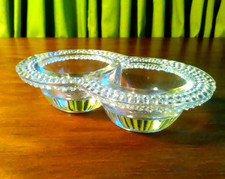 Jugendstil Art Deco Saliere Gewürz- Schälchen Menage Glas antik Vintage