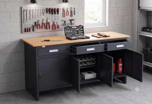 Werkbank lager werkstatt - werkbank,