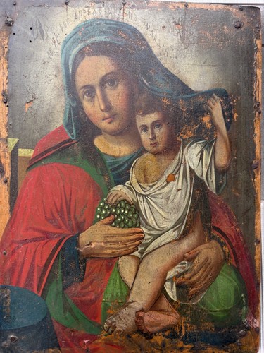 Russische ikone madonna mit - madonna,