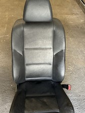 BMW E60 E61 Beifahrer Sitz Vorne Rechts Leder Schwarz