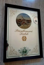 Bier Spiegel Werbung Brauerei DIEBELS Alt Gaststätte Partykeller 66x48 gerahmt