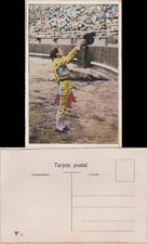 Ansichtskarte  Brindando al topo/Stierkampf 1928