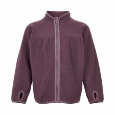 Minymo Outdoor weiche warme Fleecejacke Lila Waldkindergarten