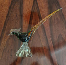 Murano Glas Vogel Fasan Mid
