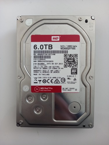 Red pro 6tb sata - wd, 7.2k