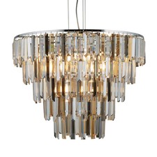 Searchlight Clarissa Hängeleuchte Pendelleuchte Kristallen Kronleuchter E14