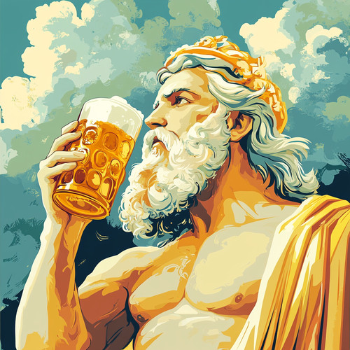 Wandtattoo aufkleber gott zeus - aufkleber,