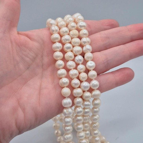 Extra lange perlenkette mit - perlenkette,