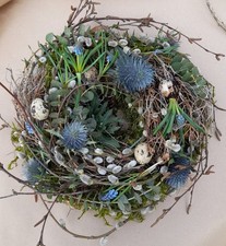 Kranz 45 cm Eukalyptus weiss