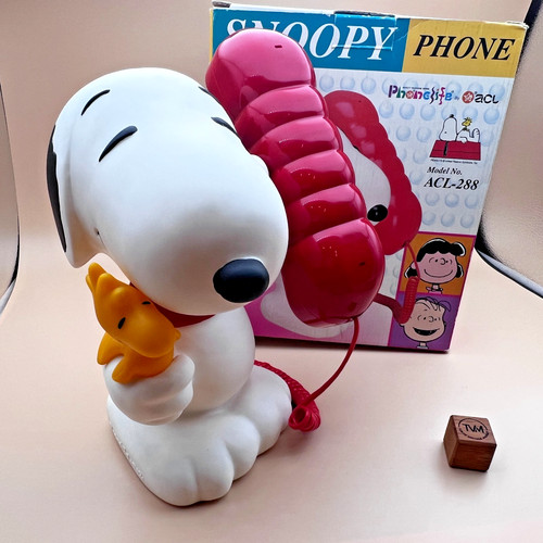 Vintage snoopy peanuts telefon - vintage,