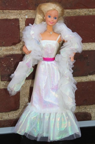 Mattel crystal barbie puppe - mattel,