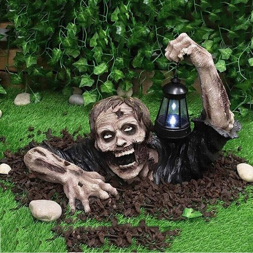Zombie mit led - mit, laterne
