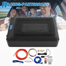 12" 1000W Untersitz-Aktiv-Subwoofer + Kabelset Auto Verstärker Lautsprecher DE