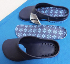 ?Damen Gartenclogs Clogs 39 40  Haus Hof Stall Garten herausnehmbare Sohle blau