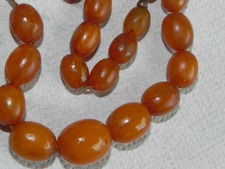 Art Deco Bernstein Olivenkette