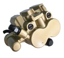 ORIGINAL MZ 125 SX BREMSSATTEL GOLD VORN + BELÄGE BREMSZANGE 9016167000 NEU