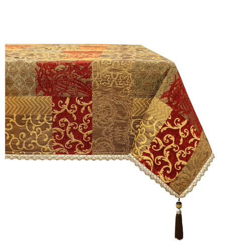 Tischdecke mit quasten - mit,