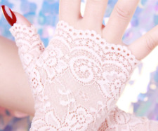 Kurze Damenhandschuhe weiß