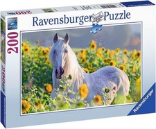 Puzzle - Sonnenblume Pferd -