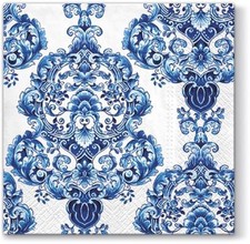 20 Servietten Porcelain