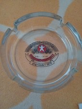 Aschenbecher aus Glas Original Bärenbräu Brauerei Bier Herborn Nostalgisch