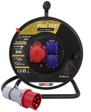 Kabeltrommel Verlängerungskabel CEE 16A H05VV-F 5x2,5mm Phasenwender Starkstrom