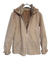 CHEVIREX Kunstfelljacke Damen Gr. DE 42 beige