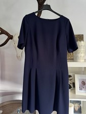 S. Oliver Etuikleid Sommerkleid dunkelblau m. Reißverschluss Gr. 42