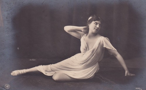 Fotokarte dame tänzerin - -,