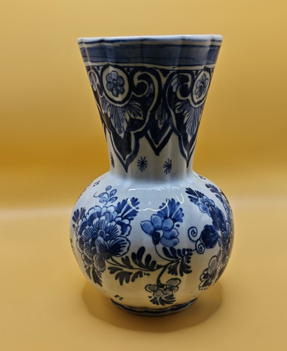 Delft keramik vase blau weiß - delft,