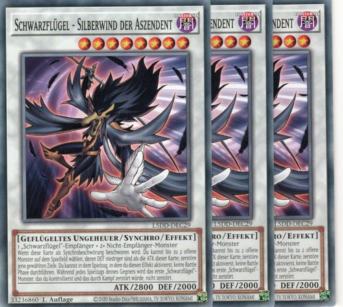 Yugioh schwarzflügel - 3x,