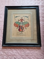 Gemälde Familienwappen Völlm