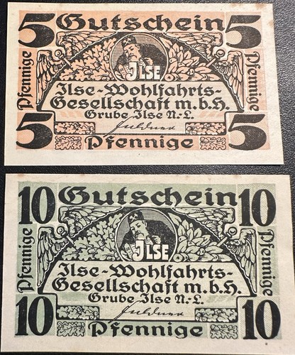 Grube ilse notgeld - grube, notgeld,