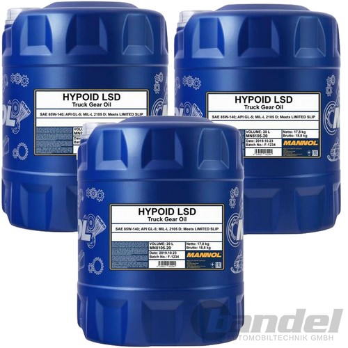 3x20 liter sae 85w - sae, 85w-140