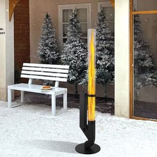 Feuersäule Rocket Ofen Pellet Feuerrohr Glasröhre 131cm Ambiente Pelletfackel