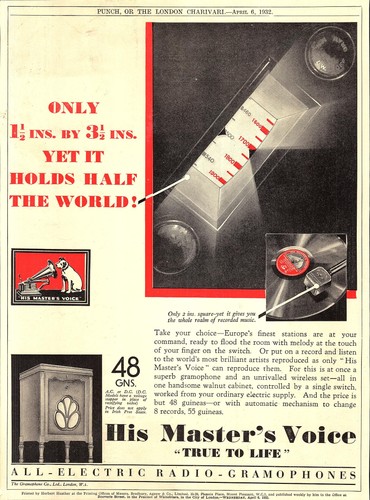 Original 1932 reklame - 1932, h.m.v