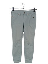 TRUE RELIGION Cordhose Damen Hose Gr. DE 30 hellgrau Casual-Look