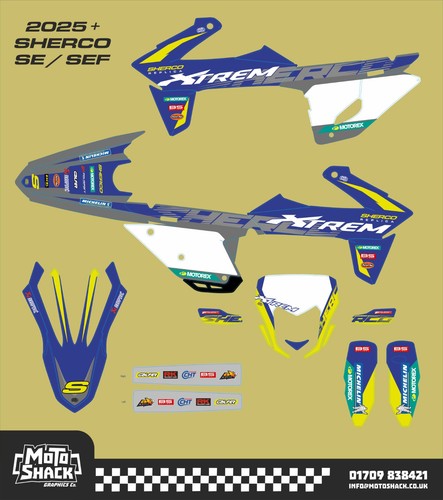 Sherco xtrem grafik kit sef - se,