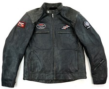 TRIUMPH Attitude UK Biker Motorrad Lederjacke 50 M-L
