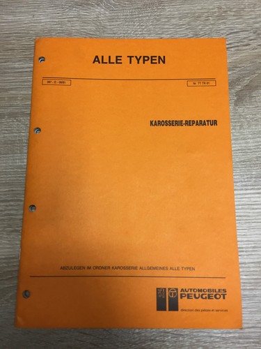 Werkstatthandbuch peugeot alle - werkstatthandbuch,