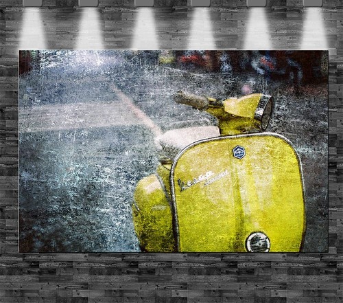 Xxl vespa auf leinwand - vespa,