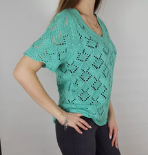 Damen Sommer Pullover grün